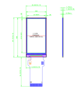 1.9inch Full IPS 170x320 Small Micro TFT LCD Display Module SPI MCU ...