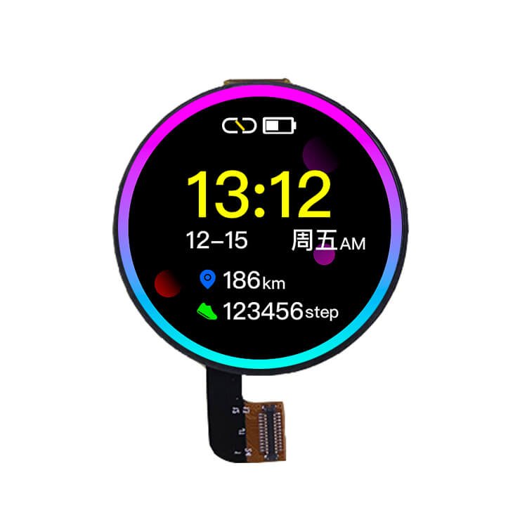 1.2inch round amoled display 390*390 mipi displaysmartwatch capacitive touchscreen