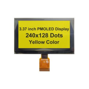 3.37inch yellow color oled