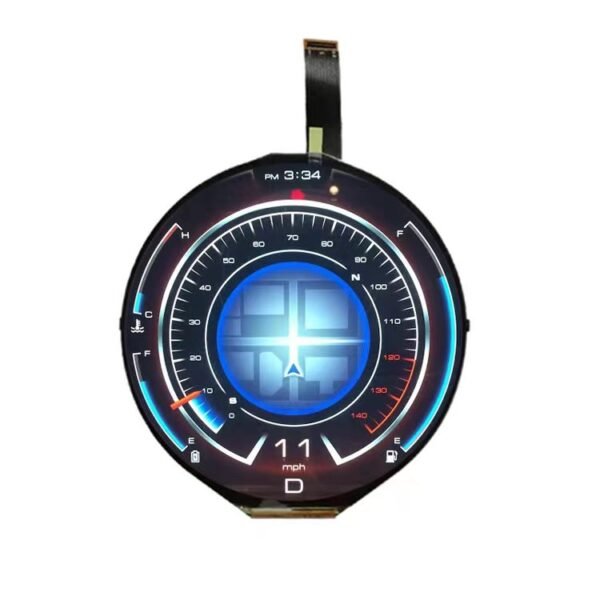 5inch round circular tft lcd display 1080*1080 fhd car gauge