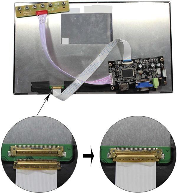 13.3inch ips tft lcd display 1920*1080 1000nit lvds video phone lcd screen panel