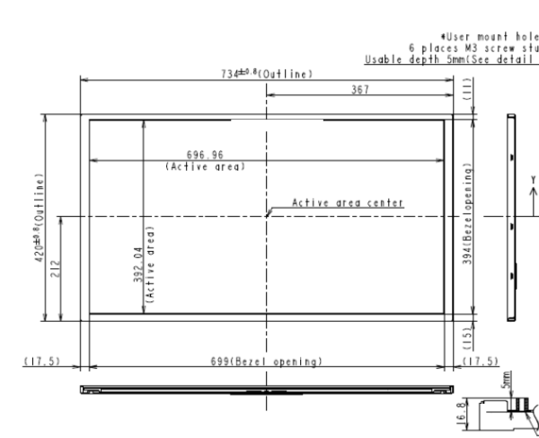 31.5inch reflective lcd screen 1920*1080 16: 9 bus stop transflective lcd display