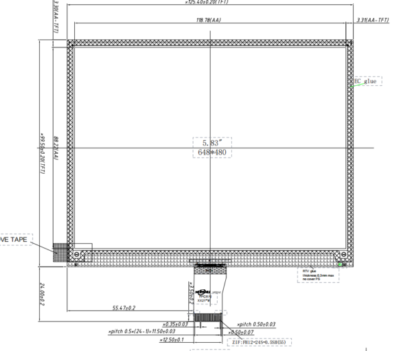 epaper 4.2inch epd eink display electronic lable display 400*300 ultra low power consumption