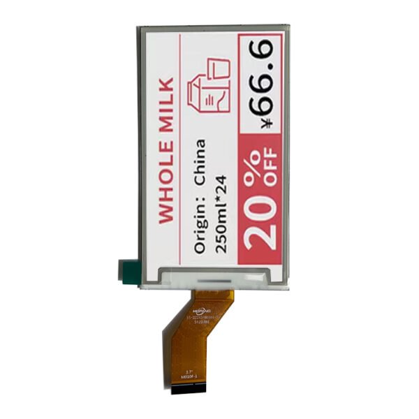 epaper 3.7inch epd eink display electronic lable display 240*416 ultra low power consumption