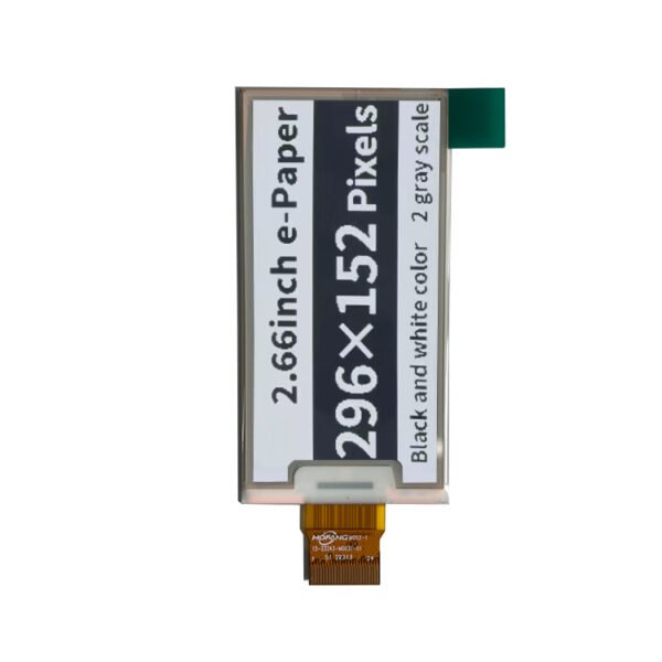 epaper 2.66inch epd eink display electronic lable display 152*296 ultra low power consumption