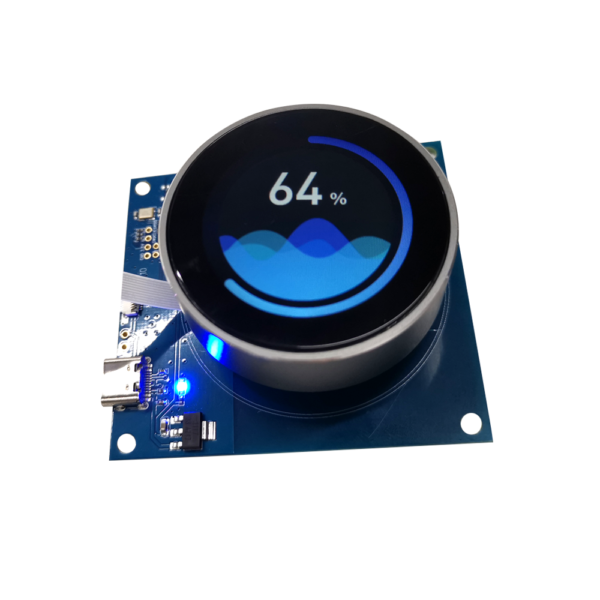 1.43inch round circular knob module 466*466 amoled touchscreen uart smart home controller