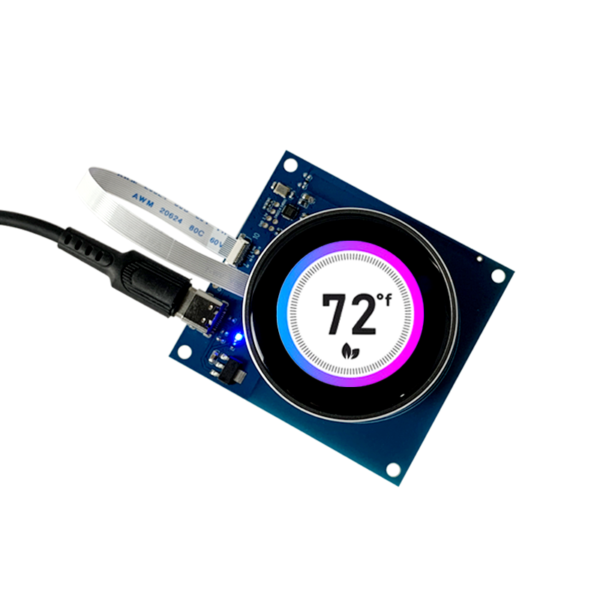 1.43inch round circular knob module 466*466 amoled touchscreen uart smart home controller