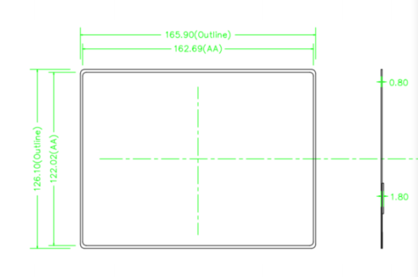 8.0inch flexible amoled touchscreen 4:3 fhd 2480*1860 2k oled screen tablet panel