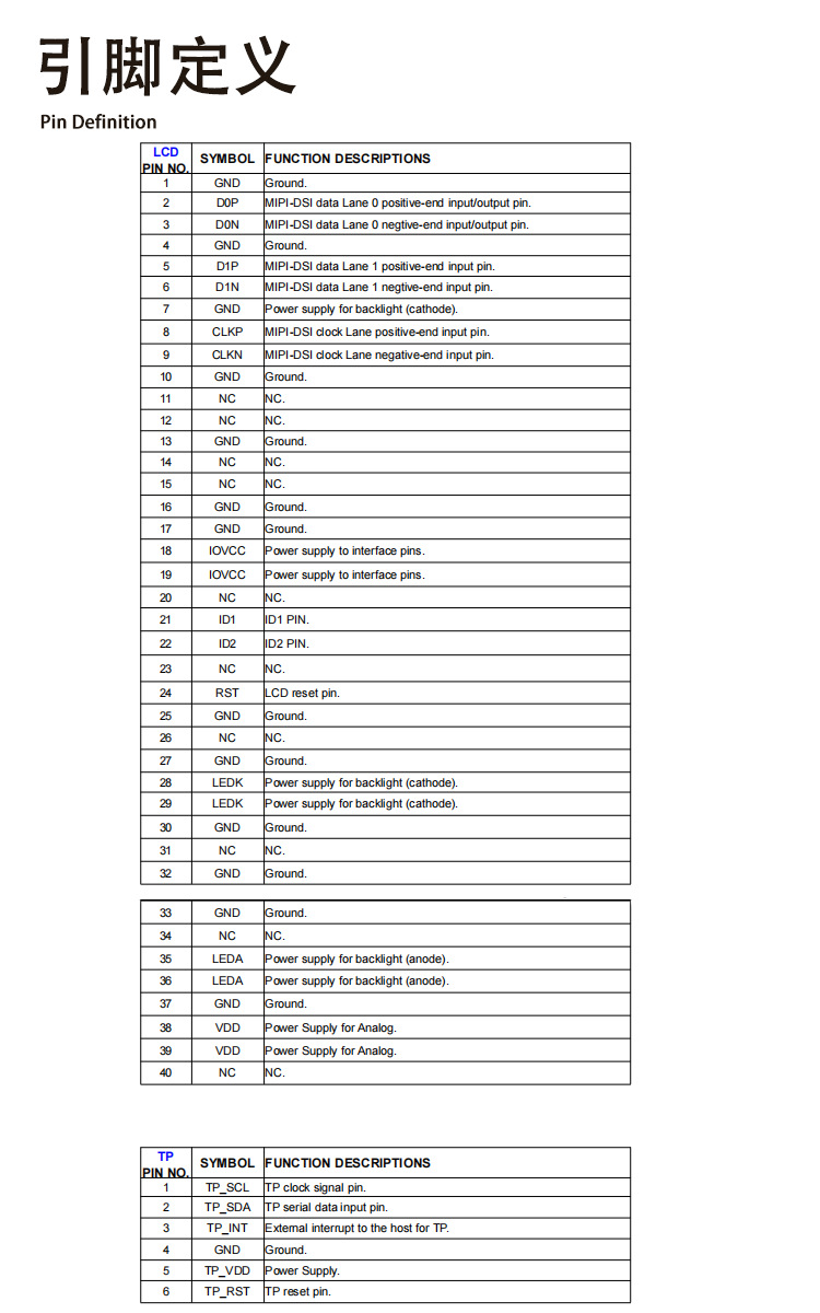 6.2inch strip display 452*1280 axs15260d medical device mipi bar shape tft lcd screen