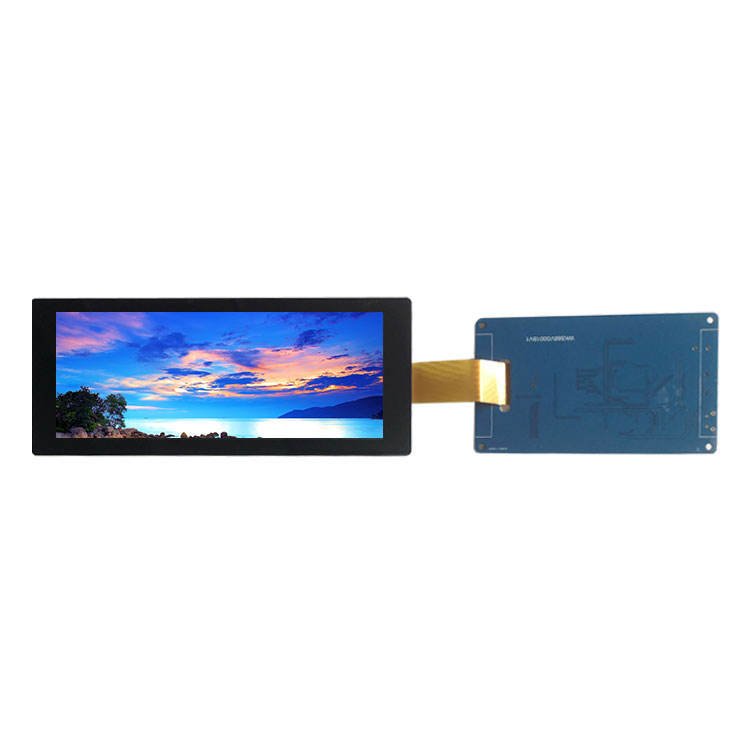 6.86inch automotive lcd screen 480*1280 icn9707 mipi 2lane bar type lcd display